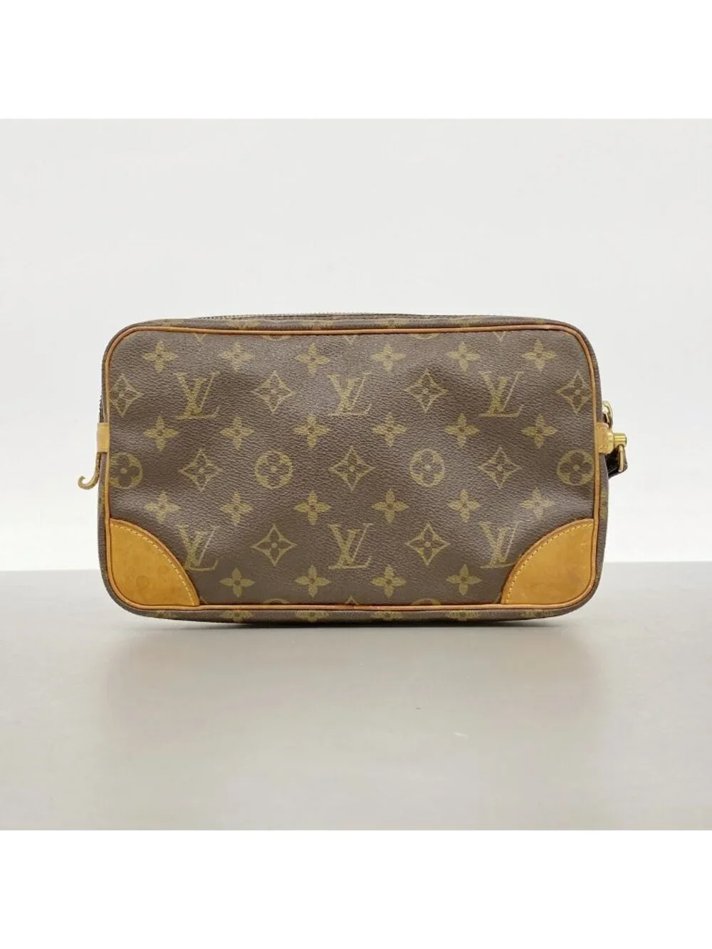 Louis Vuitton Clutch Monogram Marly Dragonne GM Brown